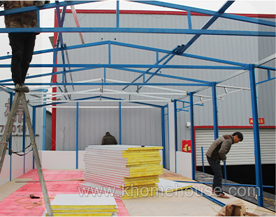 Alojamiento prefabricado de mano de obra eficiente en costos K-Housing