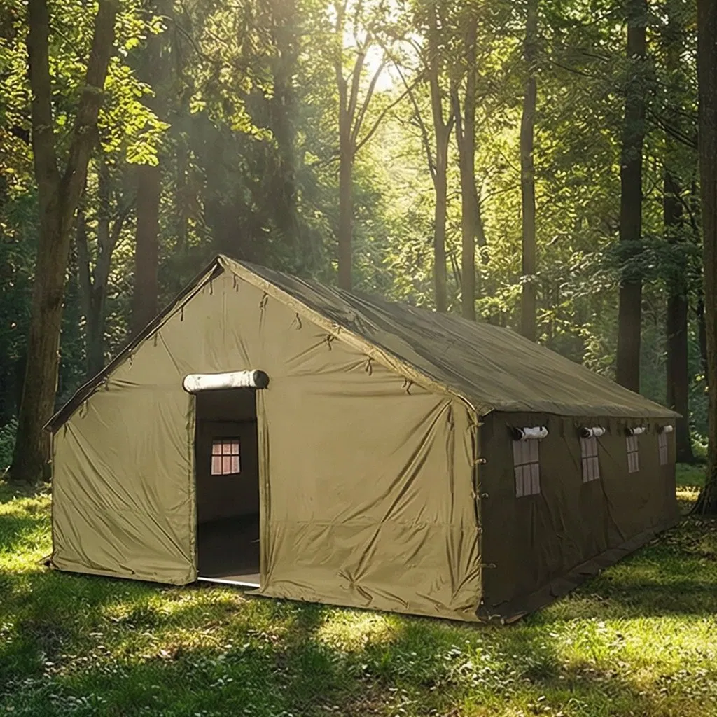 Carpa cuadrada de acero modular para emergencias interiores, portátil, de montaje rápido, refugio temporal para ayuda en desastres