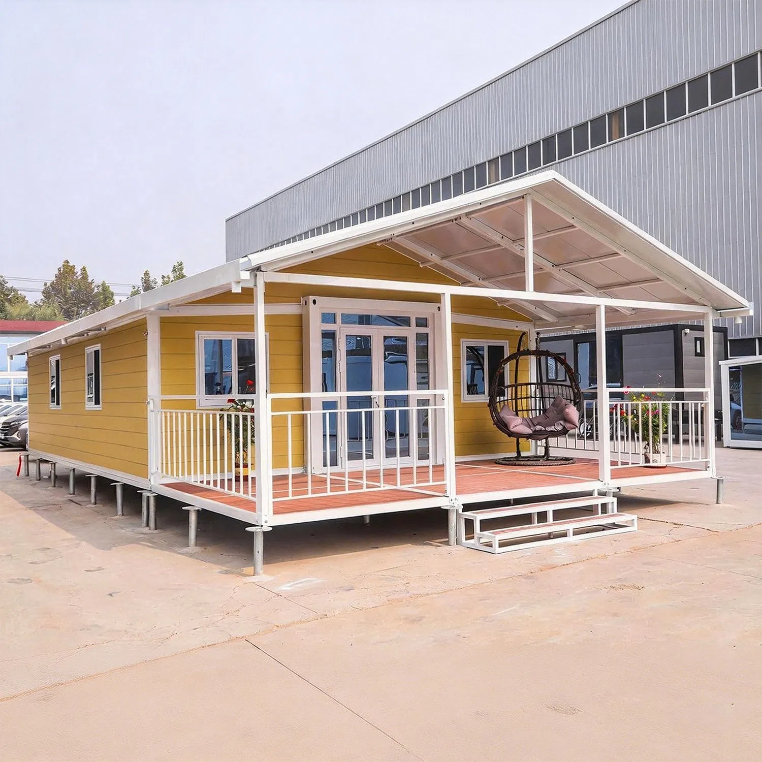 Casa Contenedor Expandible 20FT 30FT 40FT Casa Modular de Lujo Casa Prefabricada Estructura de Acero Contenedor Expandible con Baño