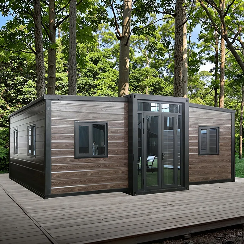 Casa Contenedor Portátil Modular Prefabricada de Lujo de 2 Habitaciones Amueblada Mini Casa