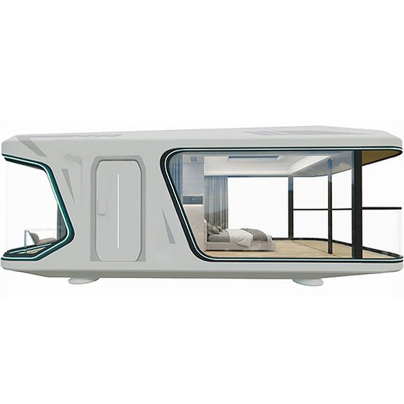 2026 Glamni G70 Lujo 1-Bed Casa Cápsula Espacial Móvil Prefabricada de Aluminio Modular de Lujo y Portátil para Hoteles