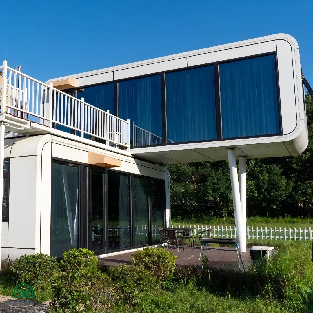 Casa pequeña prefabricada modular resistente al invierno de instalación rápida para vivir en un resort de esquí