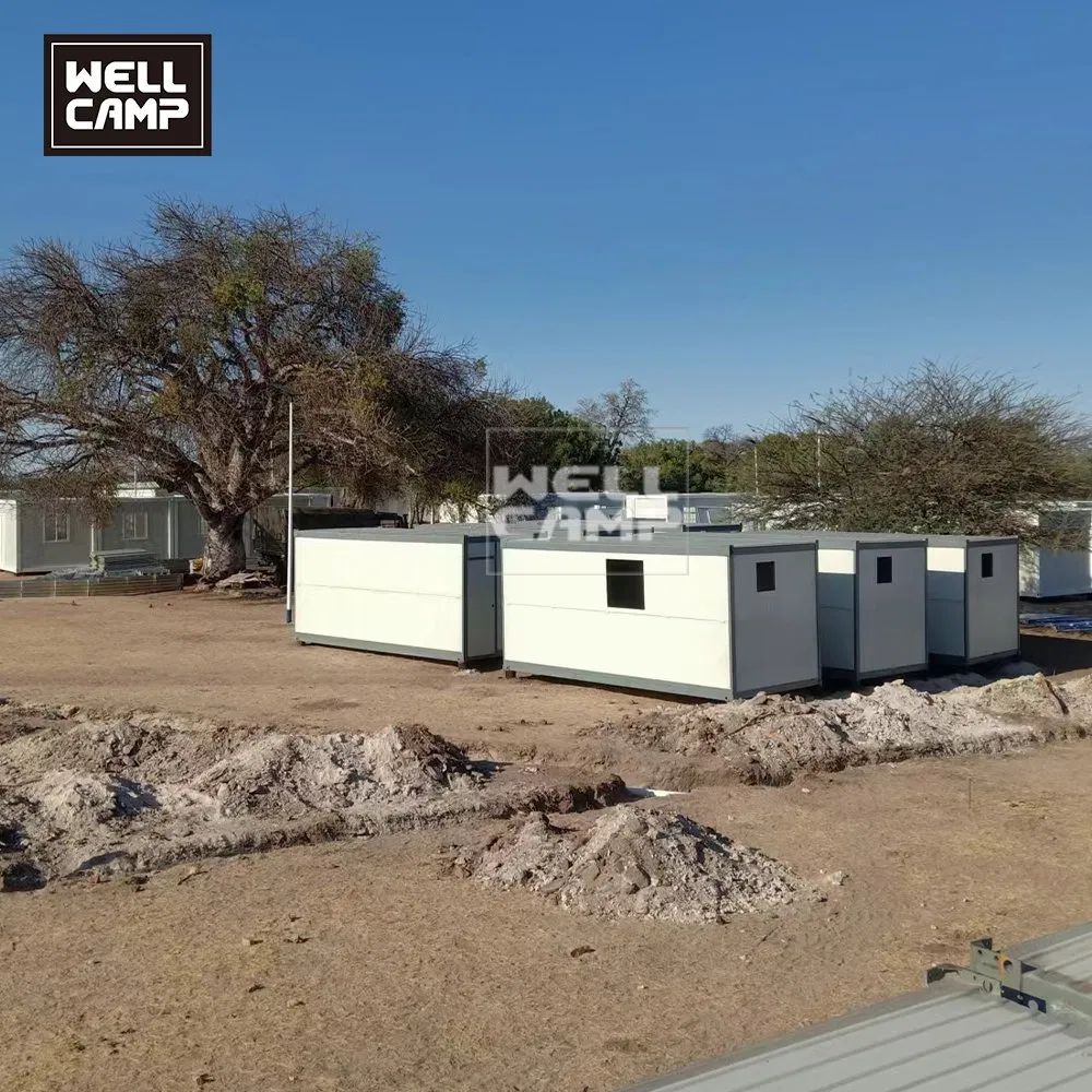 Alojamiento portátil para mano de obra en minería, fácil de transportar, de rápida instalación, resistente a las inclemencias del tiempo, para sitios de construcción móviles