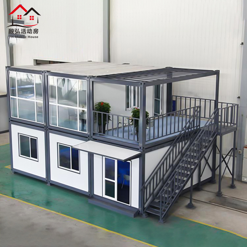 20FT y 40FT Casa Contenedor Portátil de Placas Planas Unidad de Vivienda Contenedor Pequeña para Uso de Oficina