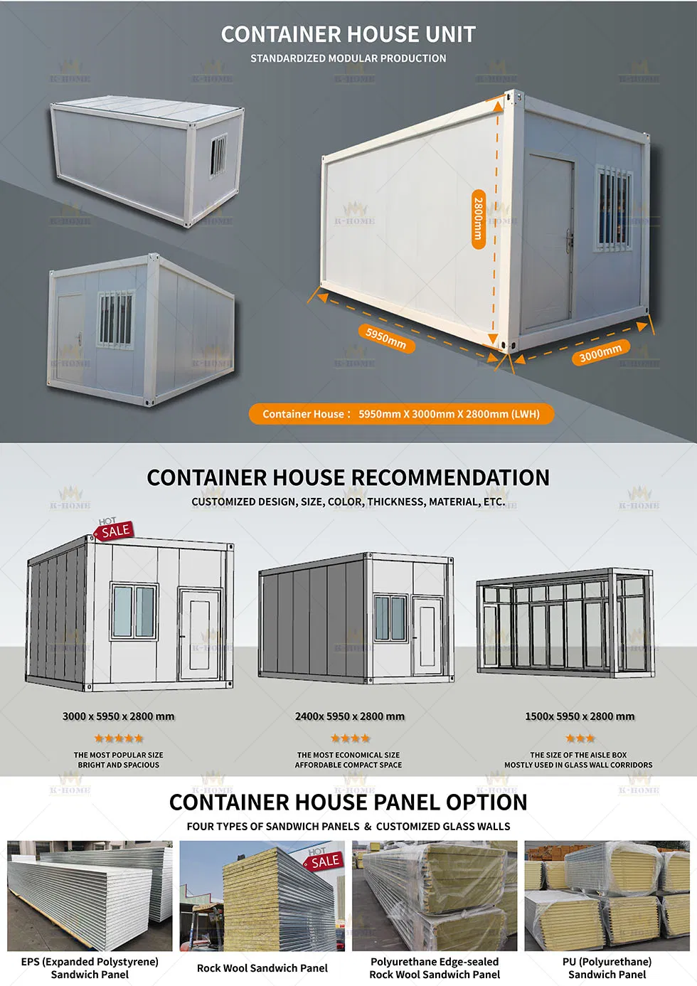 Diseño interior personalizado de contenedor oficina
