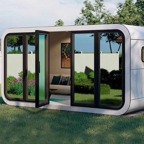 Casa Prefabricada Transportable de Manzana Plegable con Instalaciones de Soporte Completas