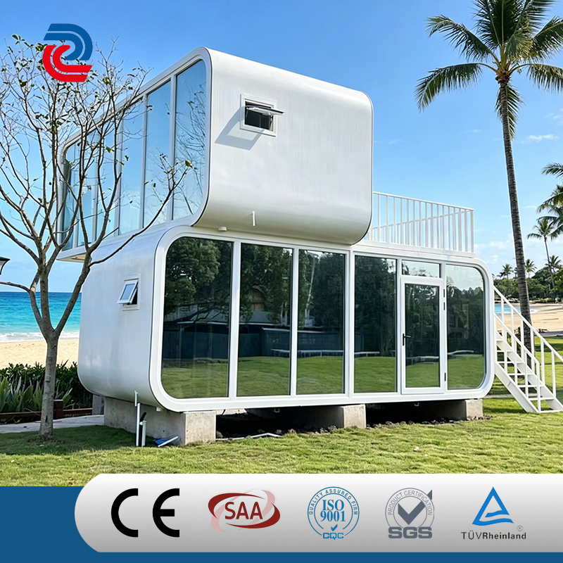 20FT Oficina y taller móvil prefabricado de acero modular transportable con panel sándwich de Apple