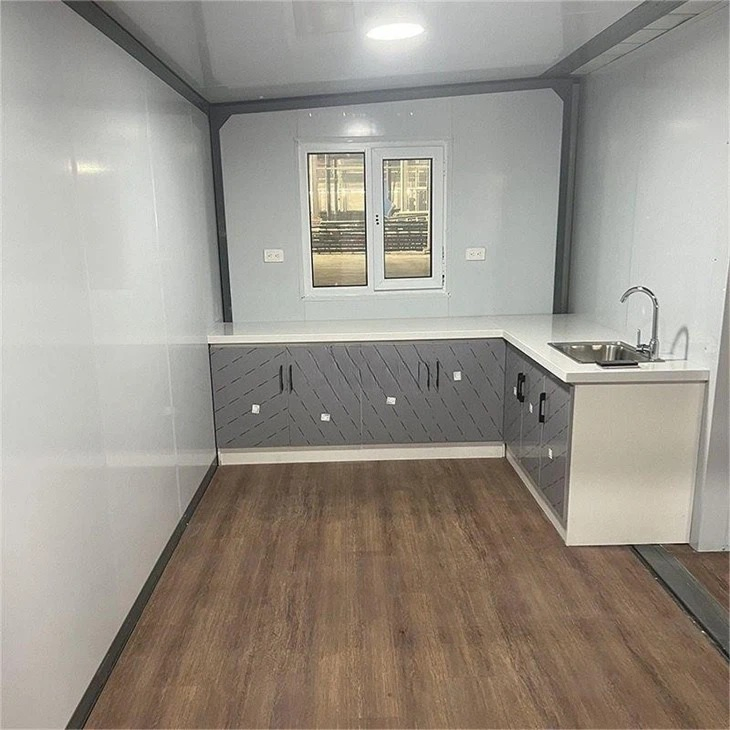 Contenedor de Oficina Modular de Instalación Rápida Prefabricado 20FT Casa Pequeña Portátil Móvil al Aire Libre Contenedores de Casas