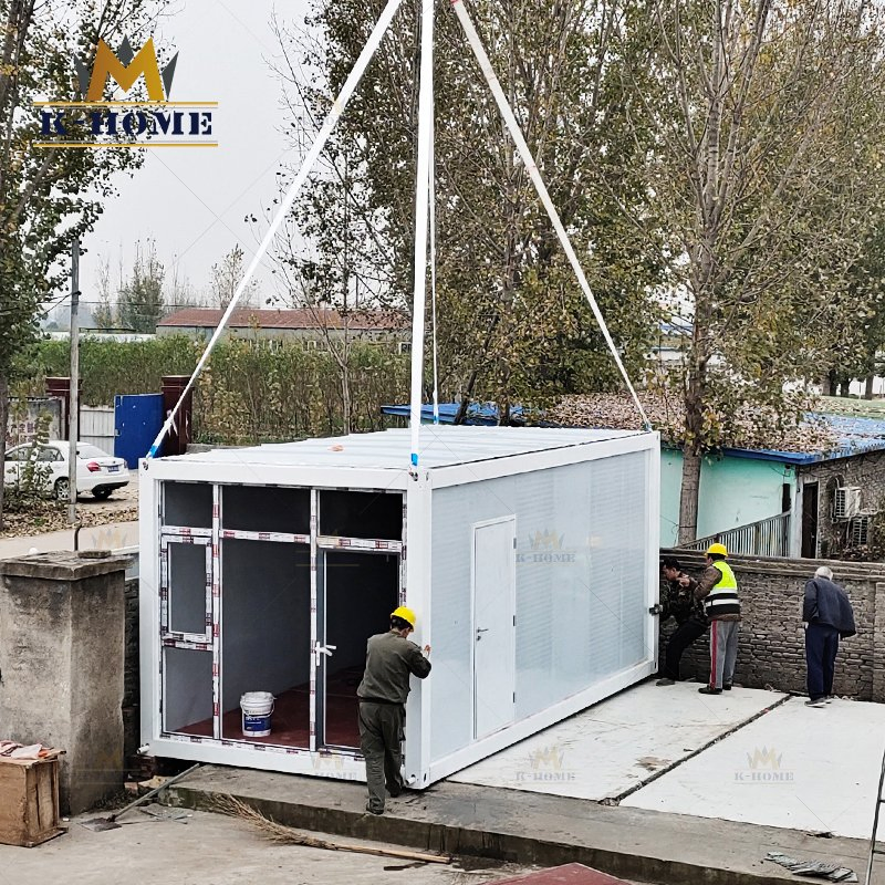 Casa contenedor de construcción de oficina portátil