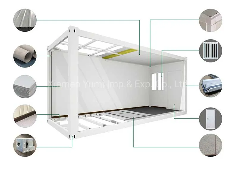 Casa modular de estilo japonés, habitación única, casa prefabricada móvil y mini para la costa