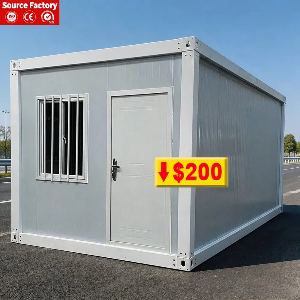 Casa modular portátil prefabricada moderna personalizada, casa contenedor de envío aislada, casa contenedor plegable
