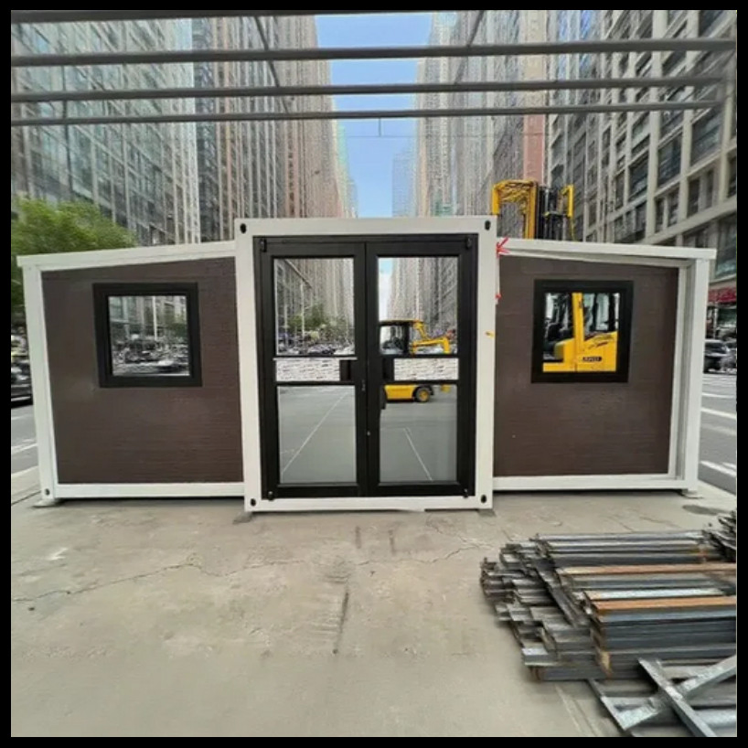 Transporte fácil y montaje rápido refugio temporal portátil modular plegable para uso de emergencia