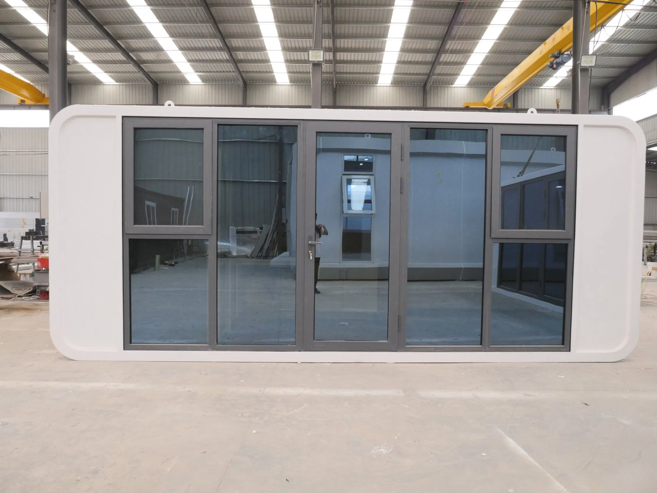 Casa Modular de Aluminio de Lujo para Apple, Pod Prefabricado, Casa Móvil, Espacio de Glamping, Alojamiento de Homestay, Cápsula Portátil, Cabina de Oficina, Unidad de Alojamiento Personalizada para Resort Turístico