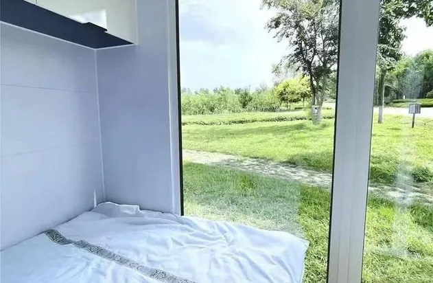 Vista del dormitorio contenedor modular