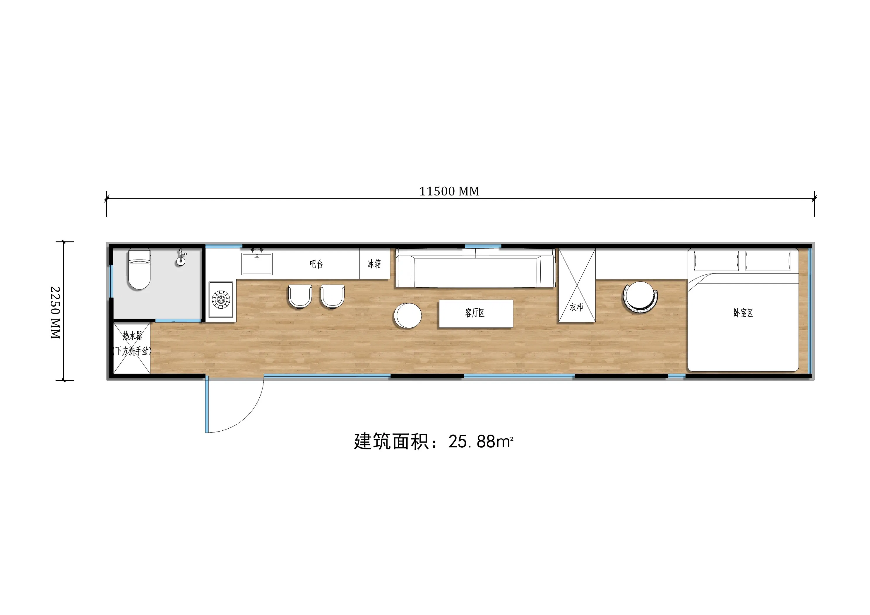 Casa Prefabricada Moderna Multifuncional de Alta Calidad Móvil Tipo Manzana Contenedor