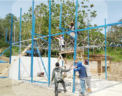 Alojamiento prefabricado de mano de obra eficiente en costos K-Housing