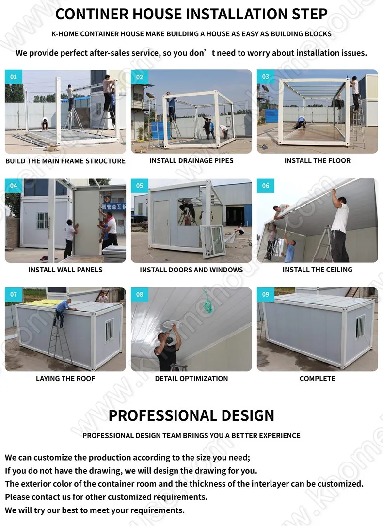 Alojamiento para el personal de construcción modular relocatable en el sitio de la mina de oro
