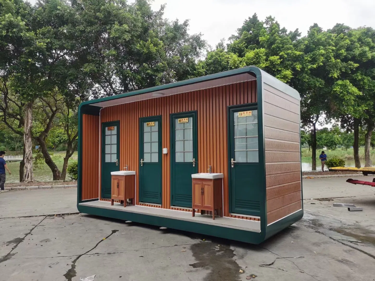 Cabina de baño portátil para eventos públicos al aire libre y resorts