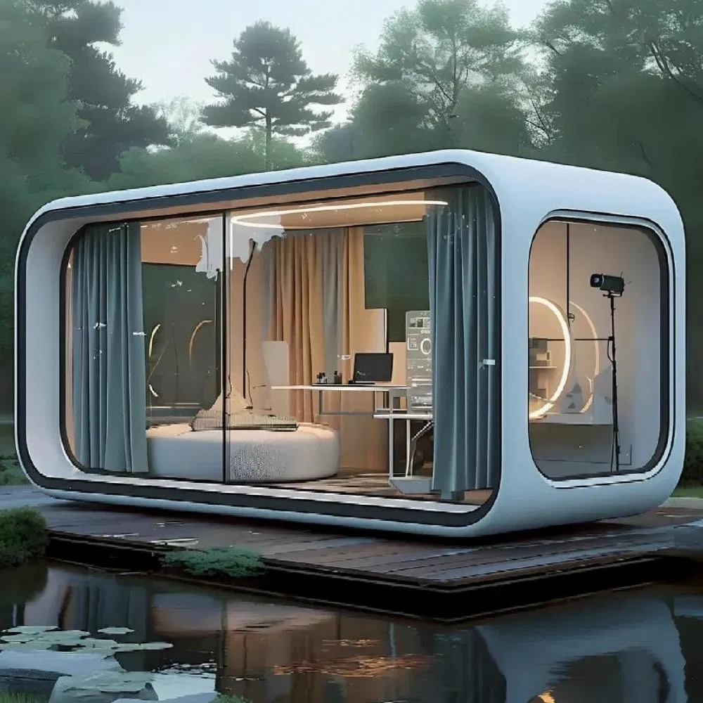 Cabina modular generadora de ingresos de manzana para lugares turísticos de alto tráfico
