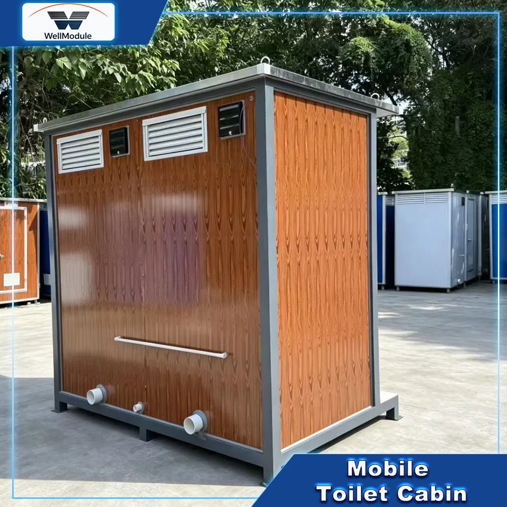 Cabina de baño móvil elegante para festivales al aire libre ecológicos