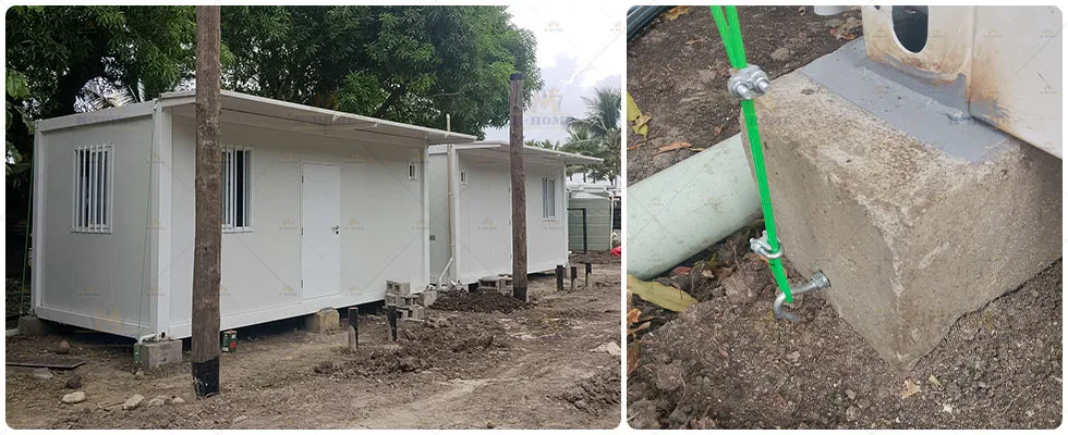 Alojamiento modular desmontable para trabajadores en Fiji
