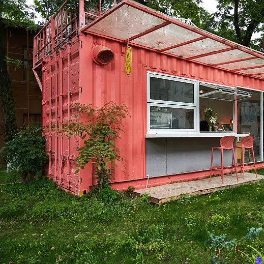 Estructura elegante cabaña de manzana sala de estar para uso de ocio turístico en resort