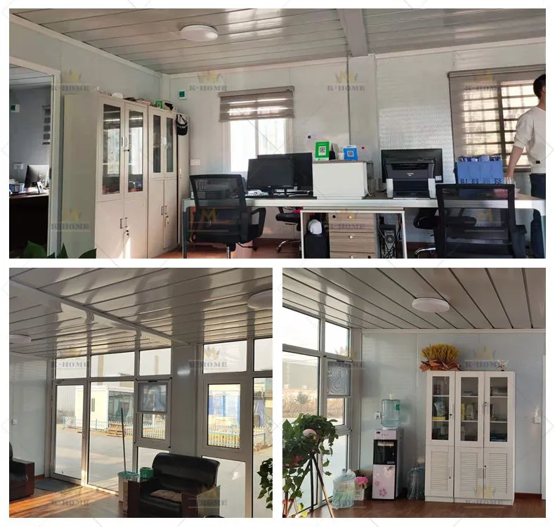 Casa contenedor de construcción de oficina portátil