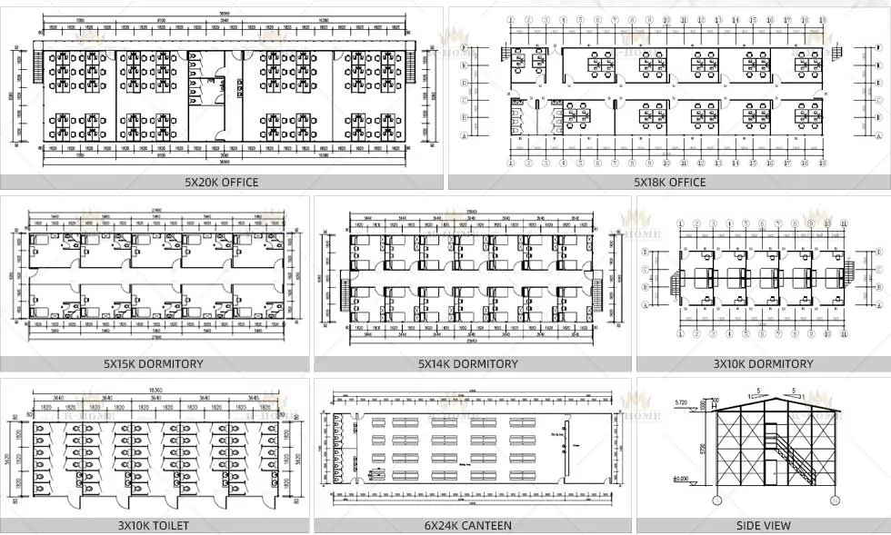 Alojamiento prefabricado de mano de obra eficiente en costos K-Housing