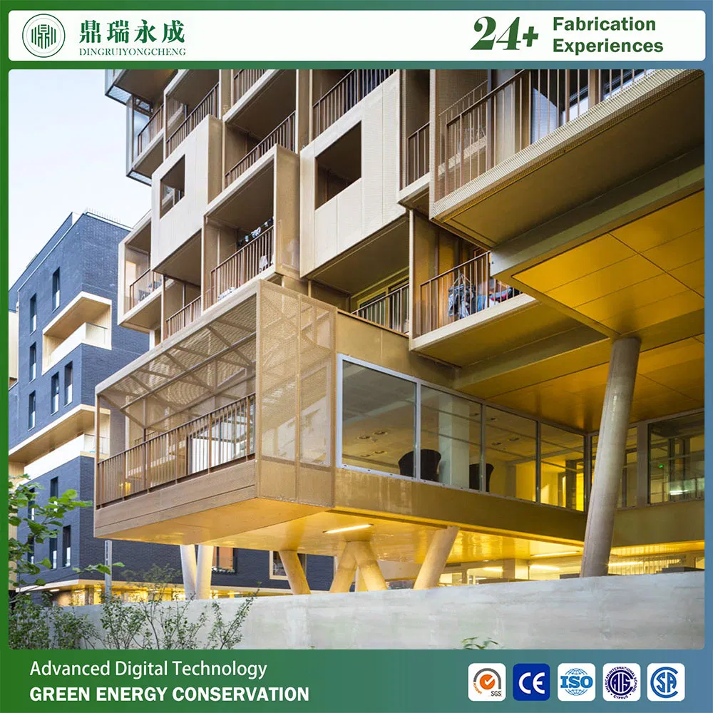 Casa modular prefabricada de estructura de acero apartamento para estudiantes casa prefabricada