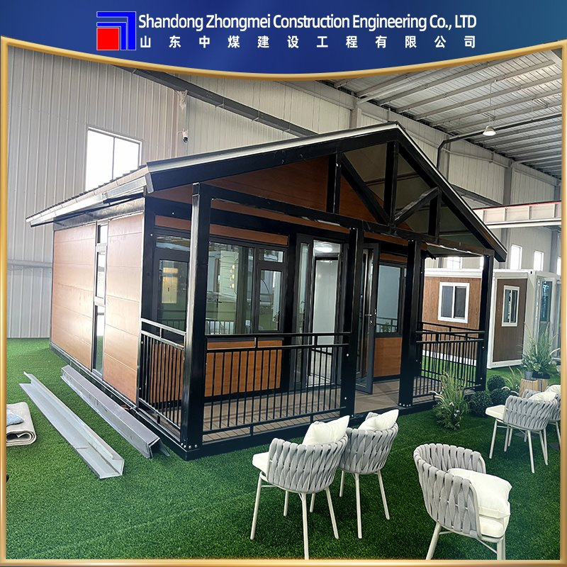 Cabaña familiar modular ecológica con soluciones de iluminación inteligente