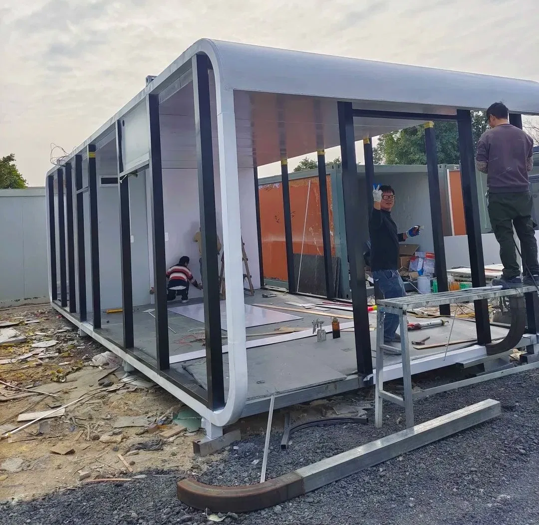 Cabina modular generadora de ingresos de manzana para lugares turísticos de alto tráfico