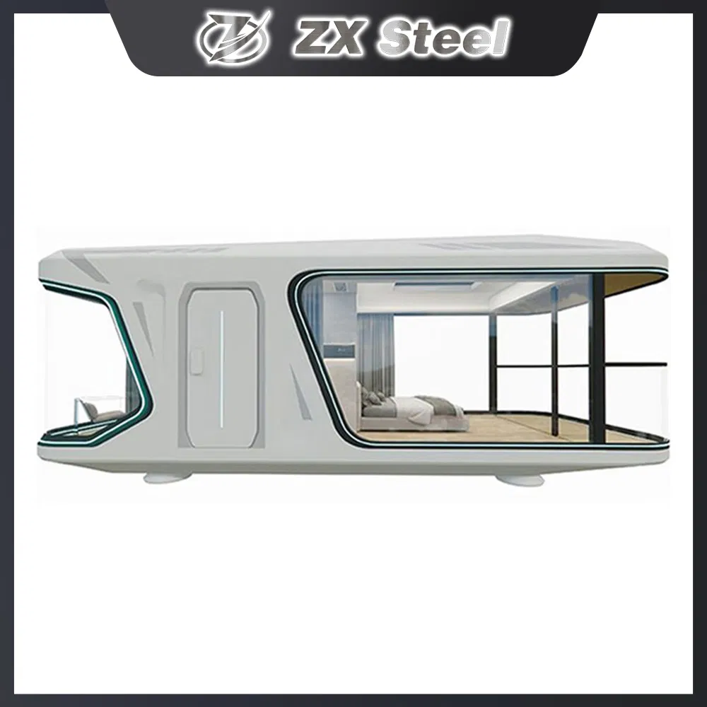 2026 Glamni G70 Lujo 1-Bed Casa Cápsula Espacial Móvil Prefabricada de Aluminio Modular de Lujo y Portátil para Hoteles