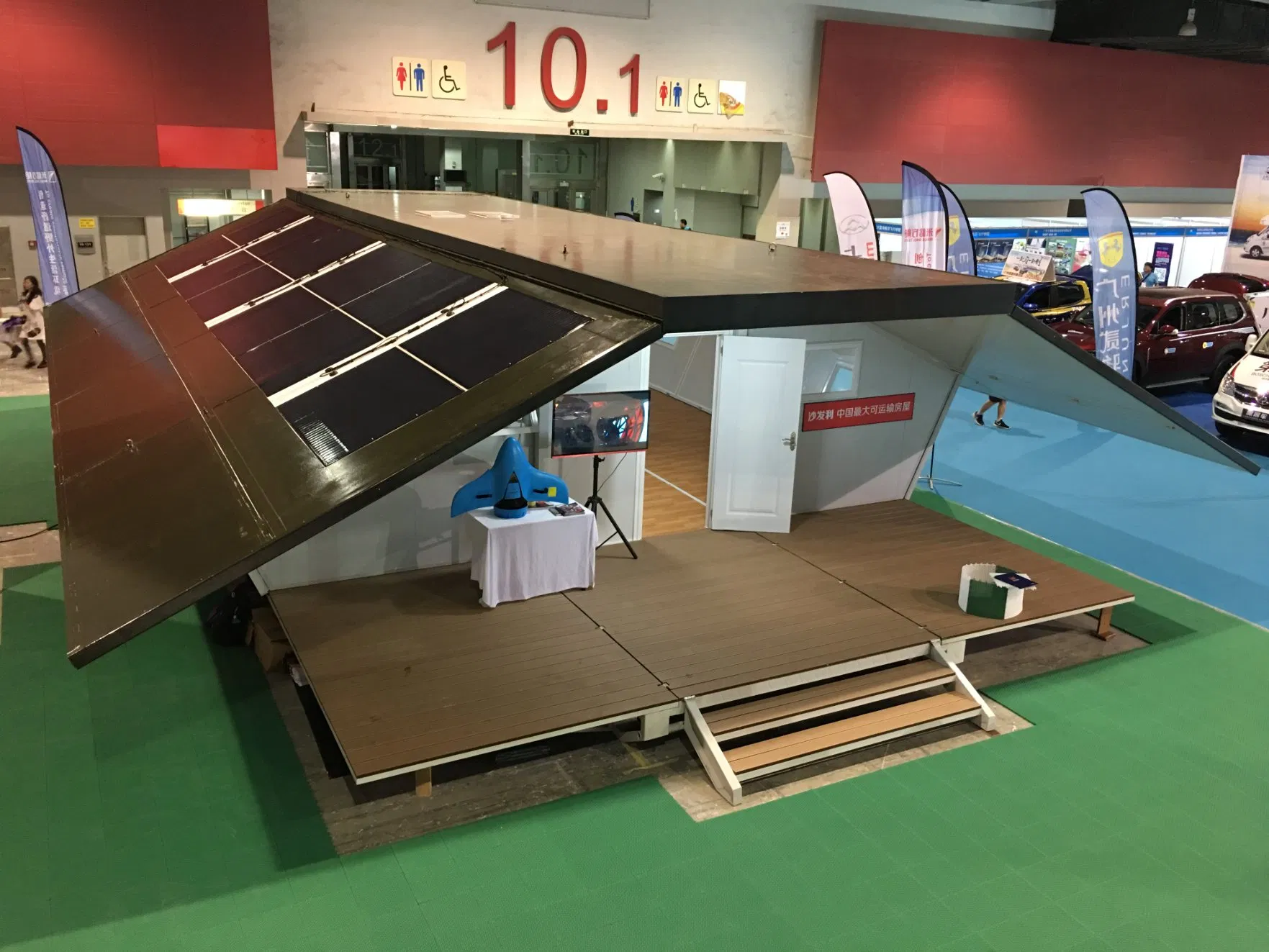 Oficina prefabricada portátil temporal de paquete plano para construcción en venta