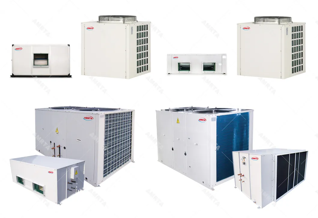 Unidad de Manejo de Aire Modular de Invernadero Sistemas HVAC Unidad de Aire Acondicionado Partida Ductada