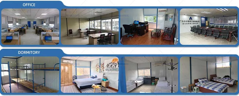 Alojamiento de campamento minero de casa prefabricada de bajo costo