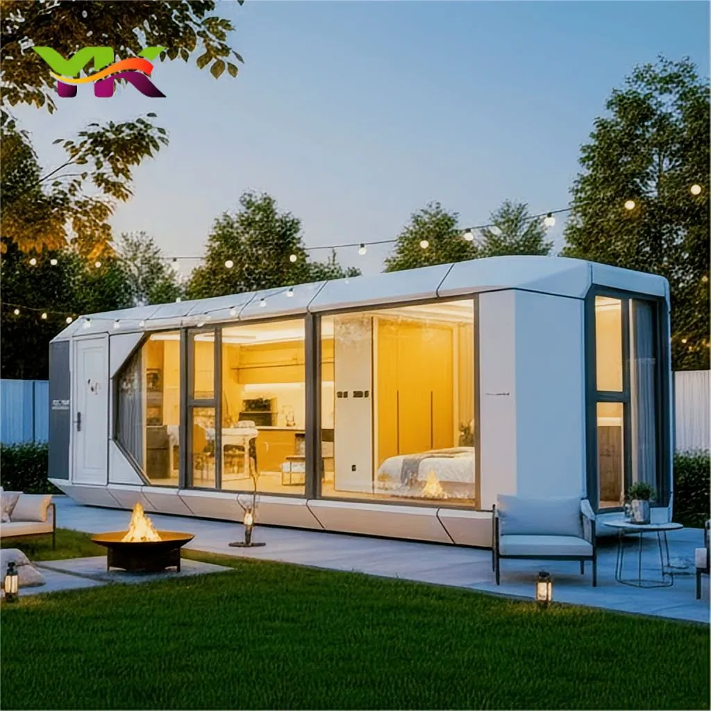 Pequeña Casa Móvil de Lujo Inteligente Portátil Tipo Apple Cápsula Espacial Mini Hotel Modular Contenedor Campamento Casa Móvil Prefabricada Vaso Cabina en Venta