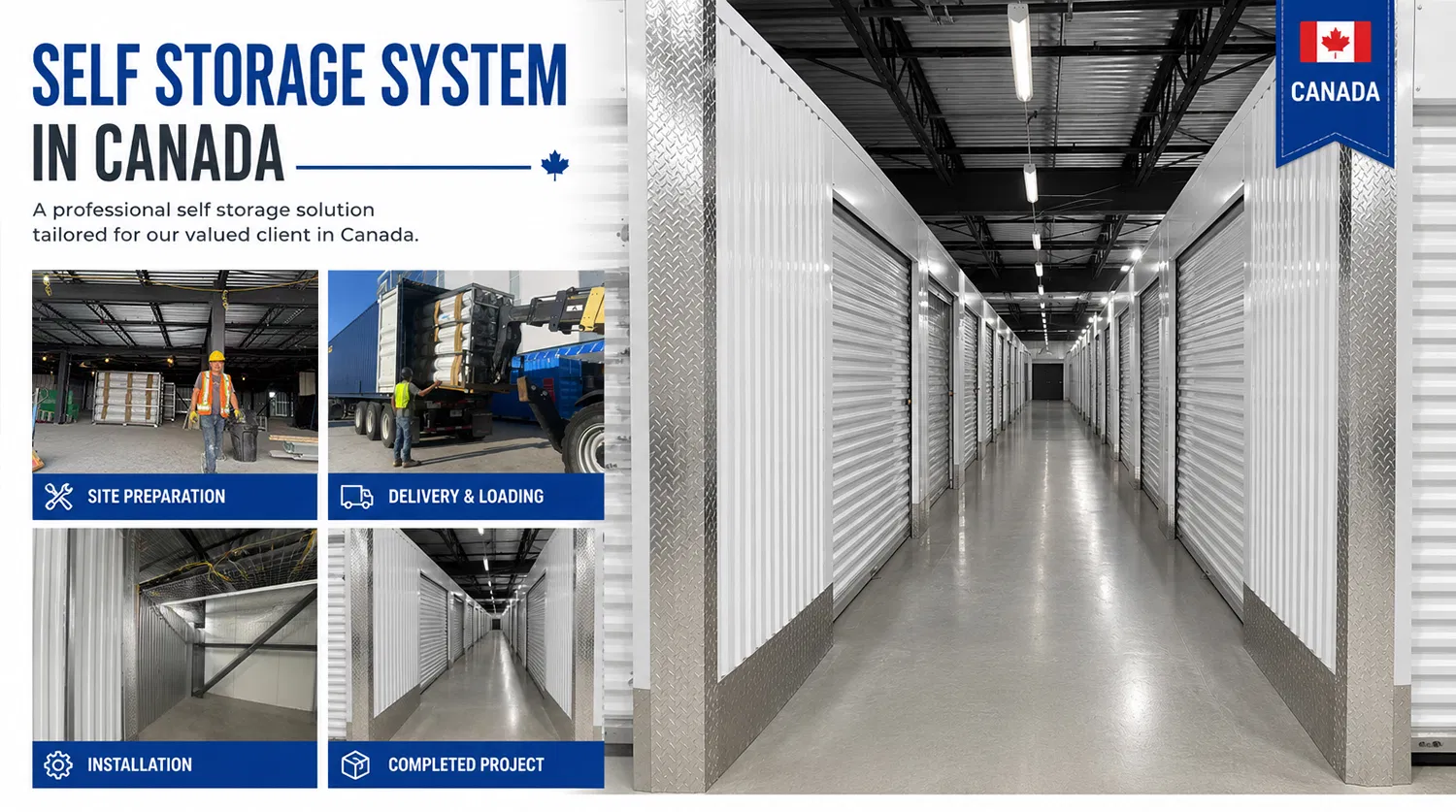 Sistema modular de almacenamiento de acero