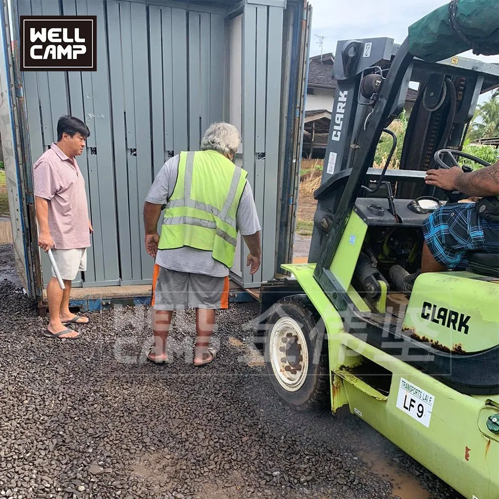 Alojamiento portátil para mano de obra en minería, fácil de transportar, de rápida instalación, resistente a las inclemencias del tiempo, para sitios de construcción móviles