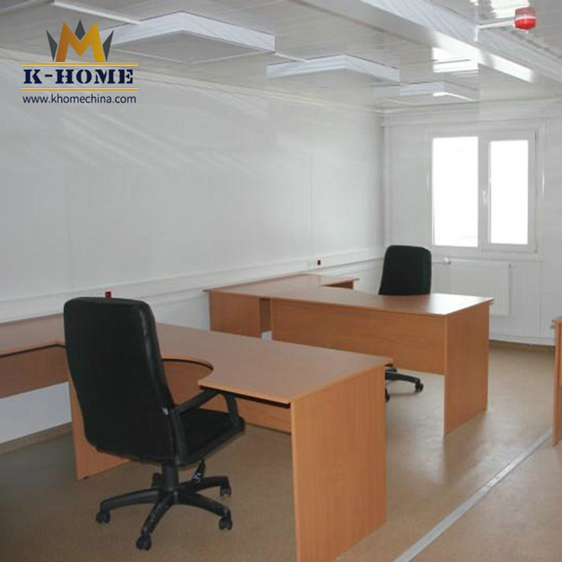 Oficinas de contenedores portátiles prefabricados para sitios de construcción