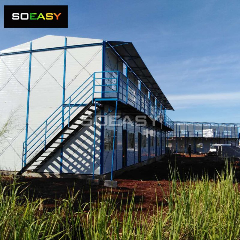 Sitio de construcción de campamentos de trabajo de fabricantes chinos, dormitorio modular prefabricado, alojamiento temporal en el sitio, casa prefabricada