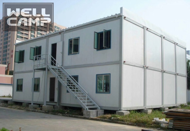 Campamento temporal de trabajo de bajo costo para construcción, oficina portátil prefabricada
