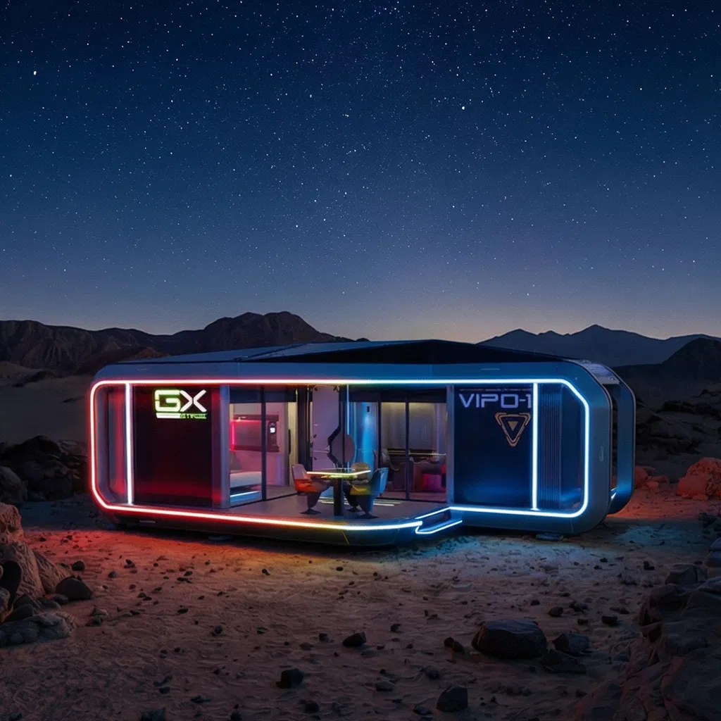 2024 Modelo - un nuevo sonido popular a prueba de sonido, espacio grande, alta resistencia, modular, prefabricado, mini, estilo cápsula, cabaña moderna de espacio móvil