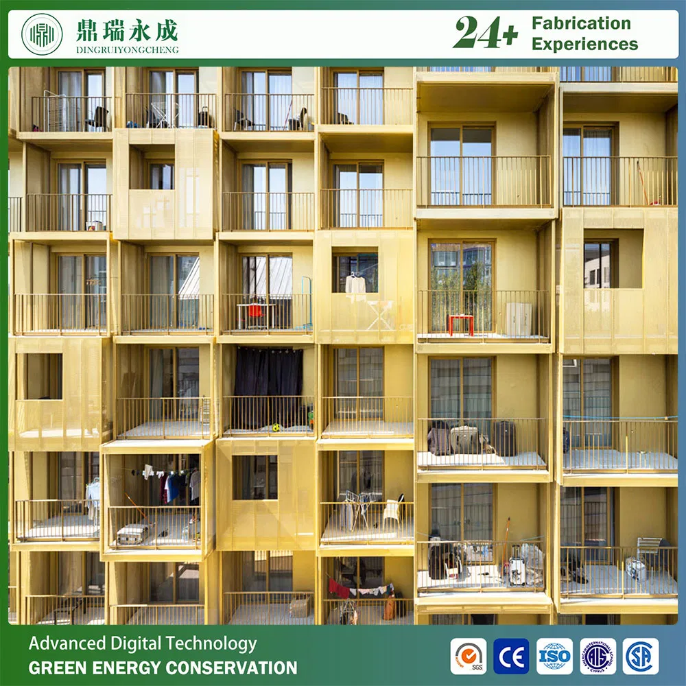 Casa modular prefabricada de estructura de acero apartamento para estudiantes casa prefabricada