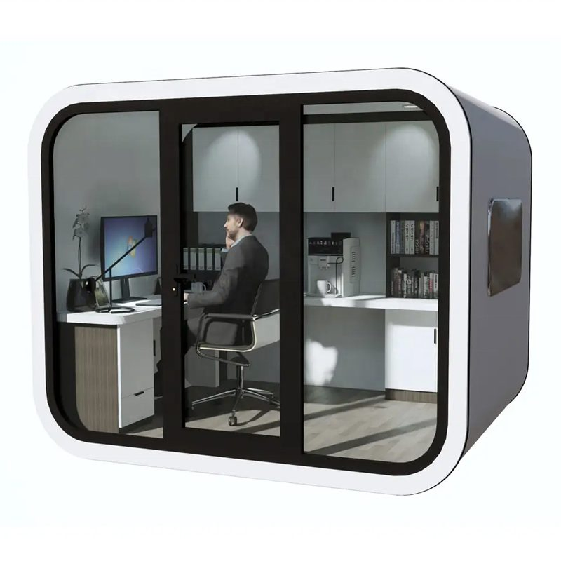 Casa cápsula de acero de alta calidad con certificado CE e ISO, instalación rápida, casa contenedor portátil modular fabricada, cabaña de manzana para vivir y oficina