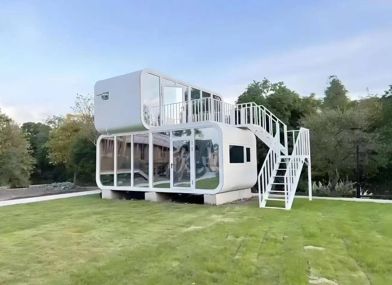 40FT Cabaña portátil de manzana para resort turístico
