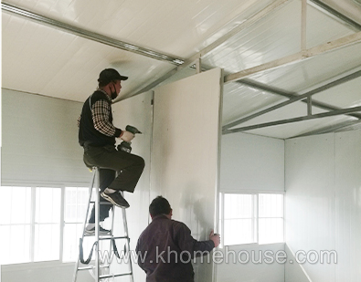 Alojamiento prefabricado de mano de obra eficiente en costos K-Housing