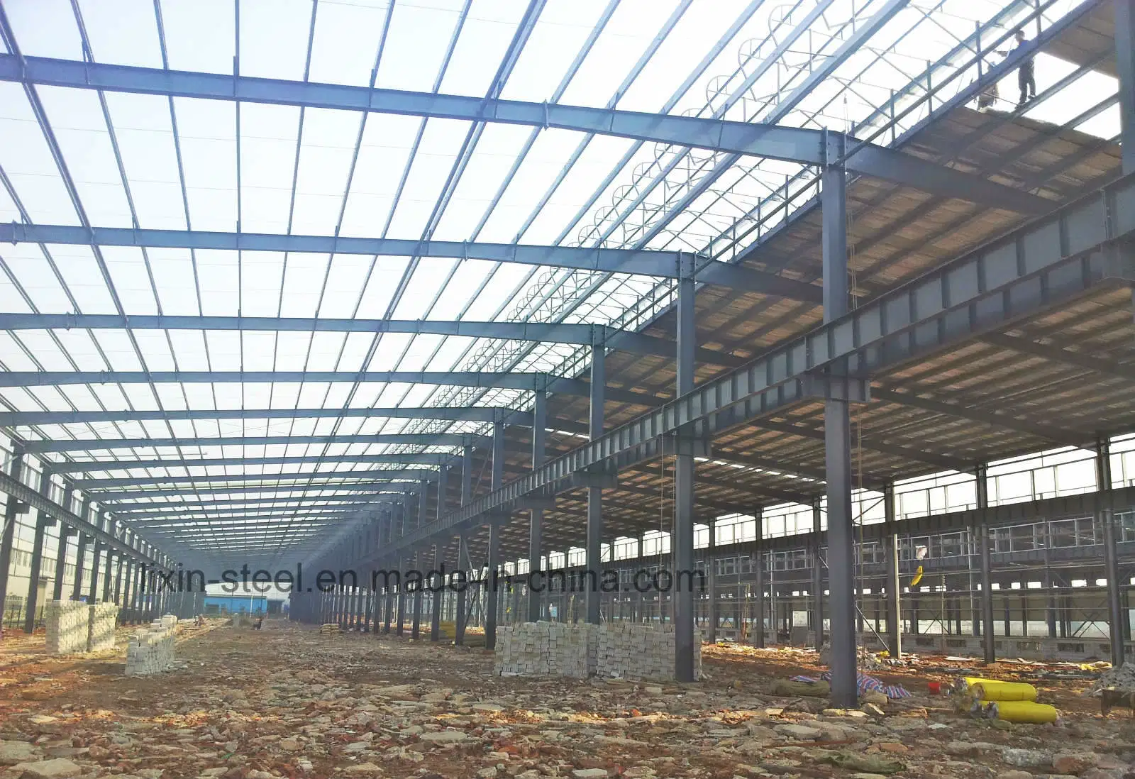 Casa modular prefabricada con estructura de acero para almacén y taller