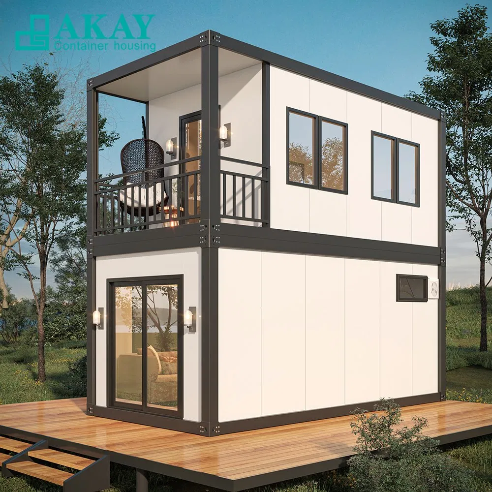 Hoteles de lujo 2 Casa Contenedor Habitaciones Modulares Viviendas de Paquete Plano Casa Portátil Casa Prefabricada Casa de Contenedor