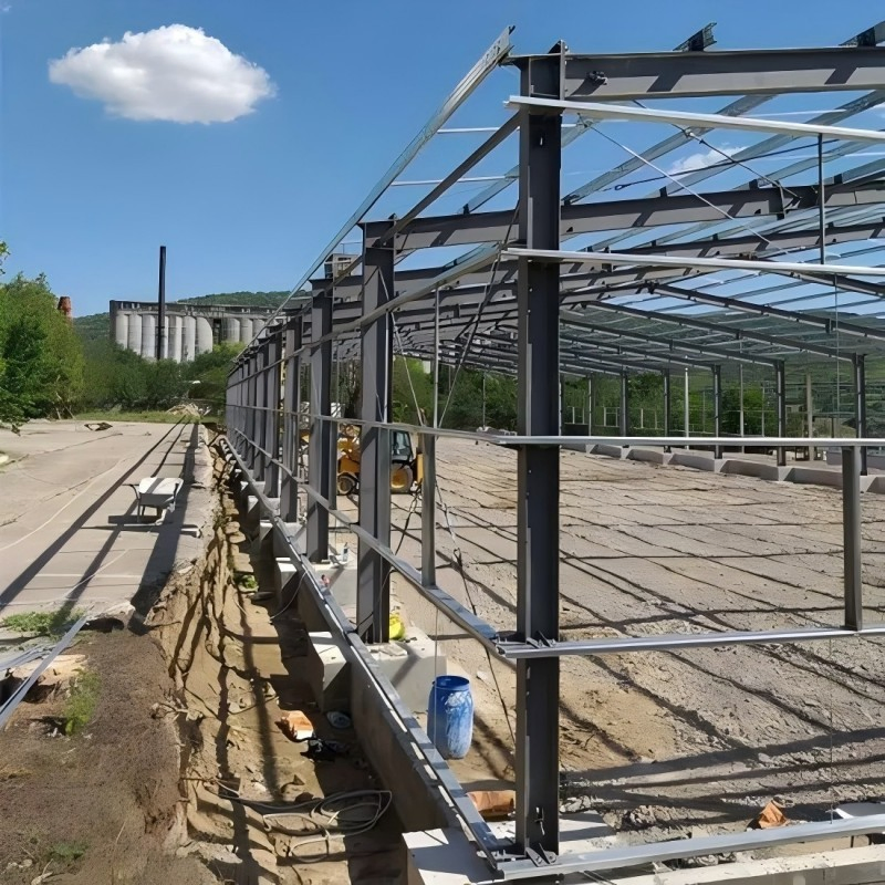 Construcción de almacén de estructura de acero prefabricada personalizada desde fábrica en China, suministro directo de edificio modular industrial de metal de lujo