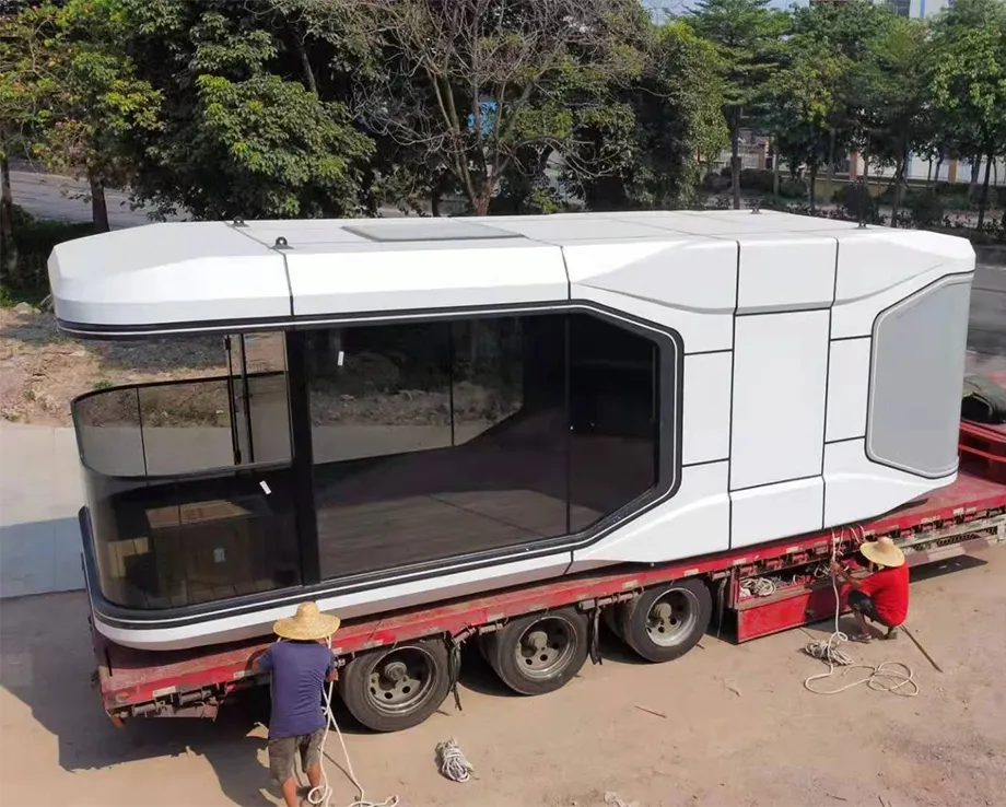 Detalle de cápsula modular prefabricada 2